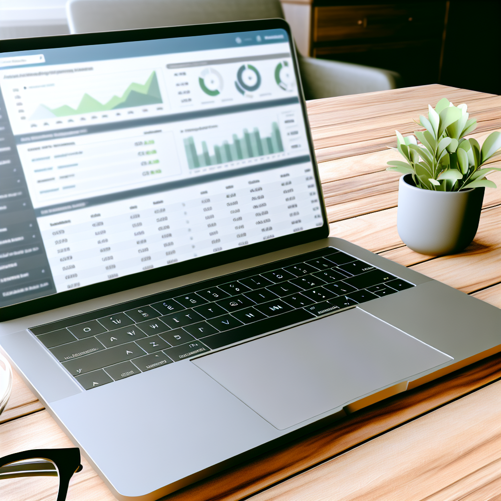 A laptop screen showing affiliate dashboard.